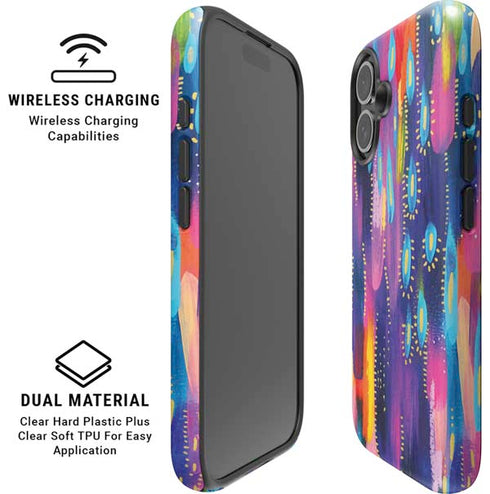 Kaleidoscope Brush Stroke by Etta Vee iPhone 16 Plus Magsafe Impact Case